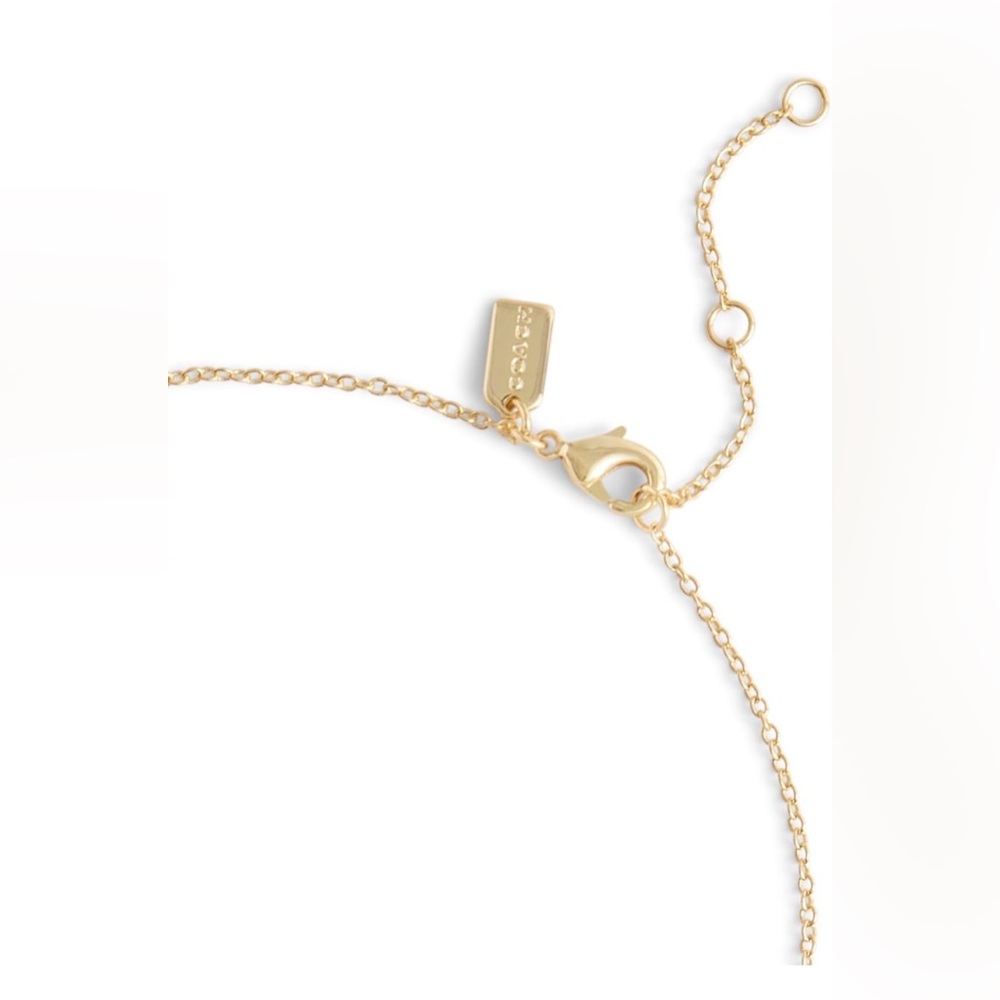 Coach Gold Heart C Pendant Necklace - Picture 4 of 6